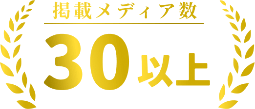 掲載メディア数30以上