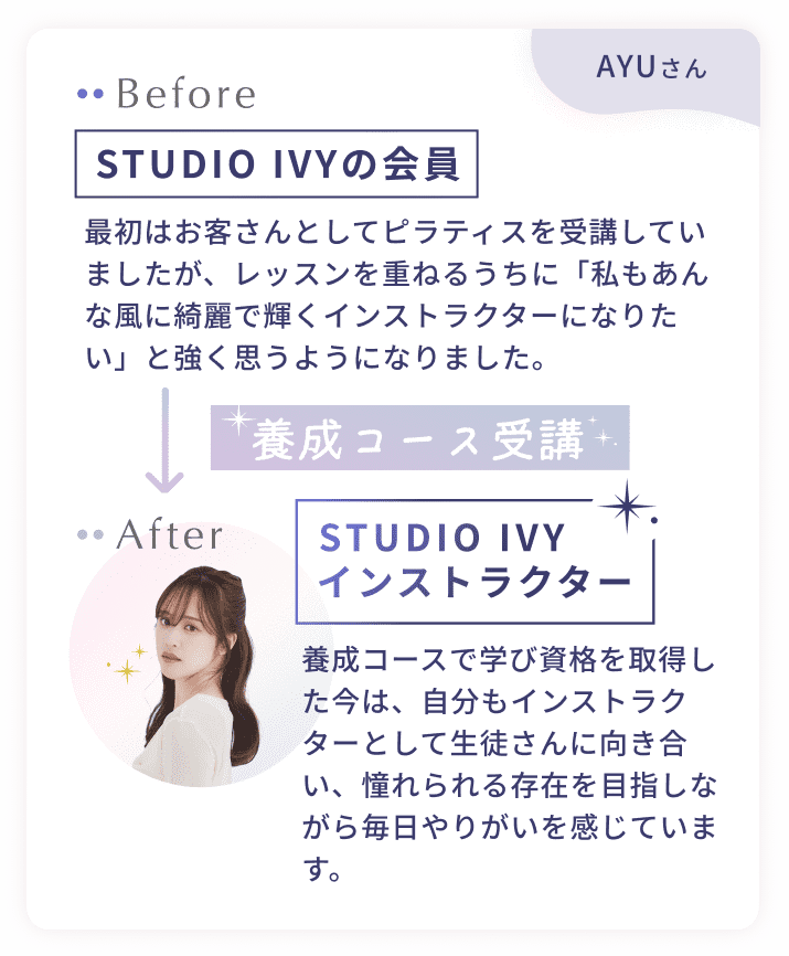 ピラティスインストラクター養成講座 - STUDIO IVY PILATES