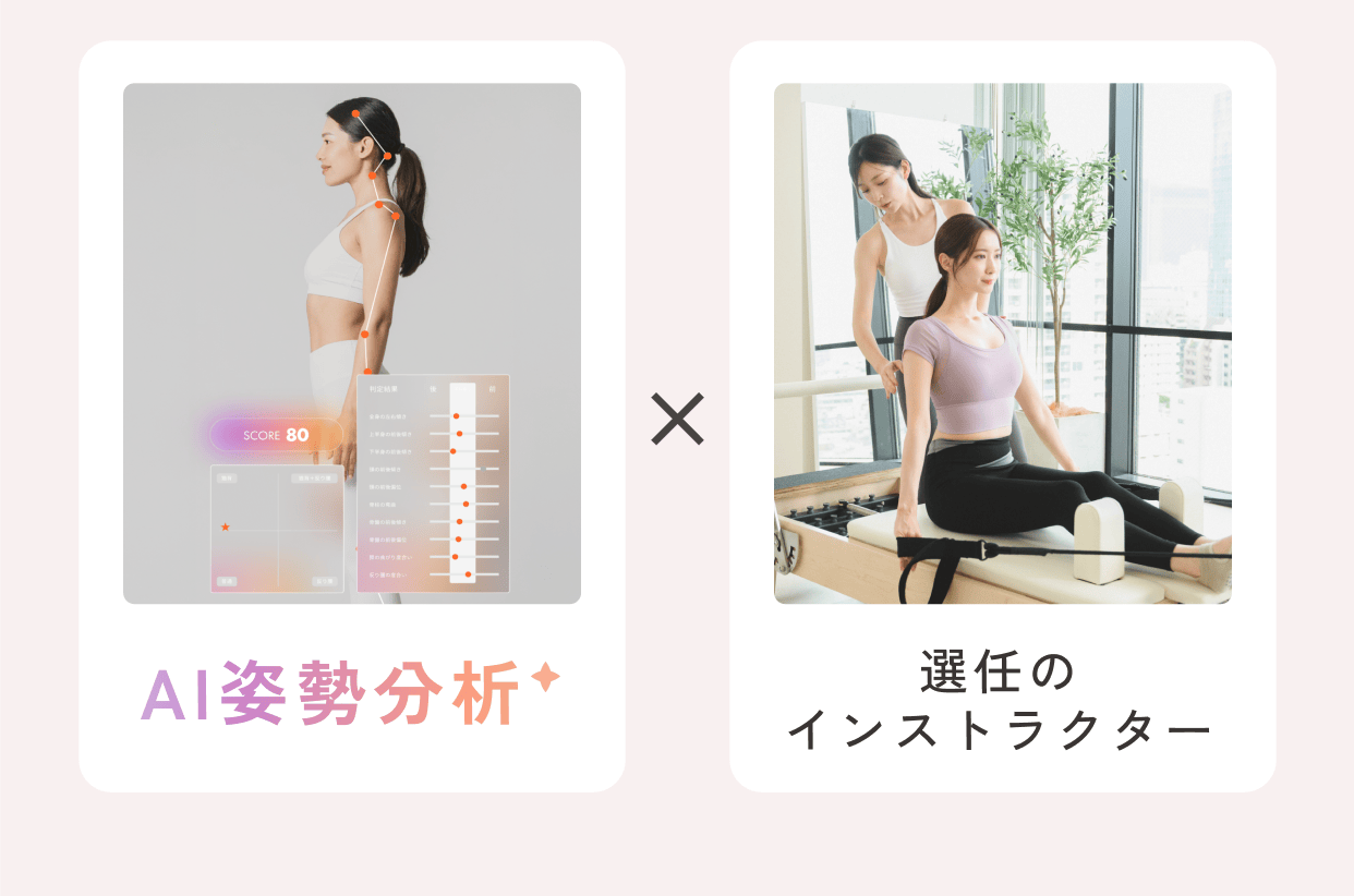 AI姿勢分析✕選任のインストラクター